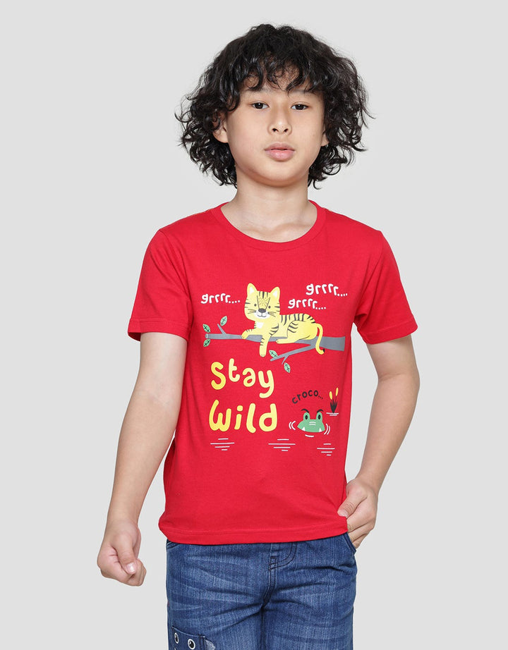 Little M Stay Wild Kaos Anak Laki-laki