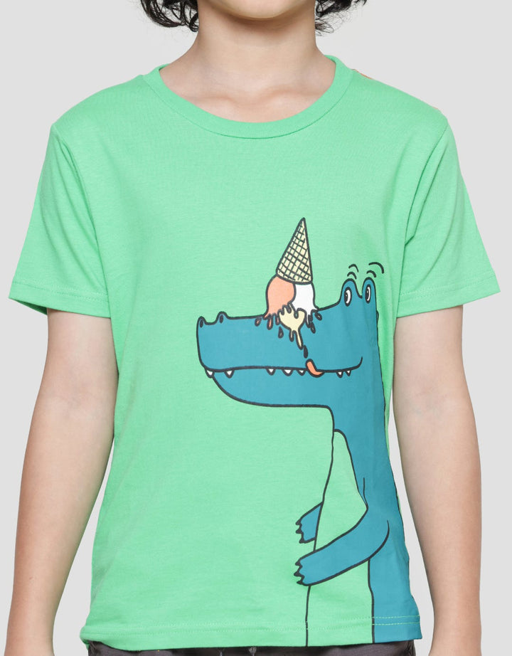 Little M Ice Dino Kaos Anak Laki-laki