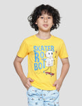 Little M Robot Print Kaos Anak Laki-laki