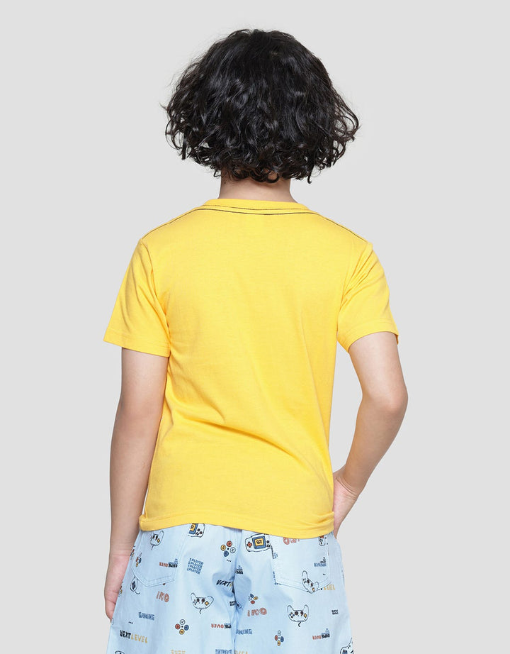 Little M Robot Print Kaos Anak Laki-laki