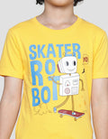 Little M Robot Print Kaos Anak Laki-laki