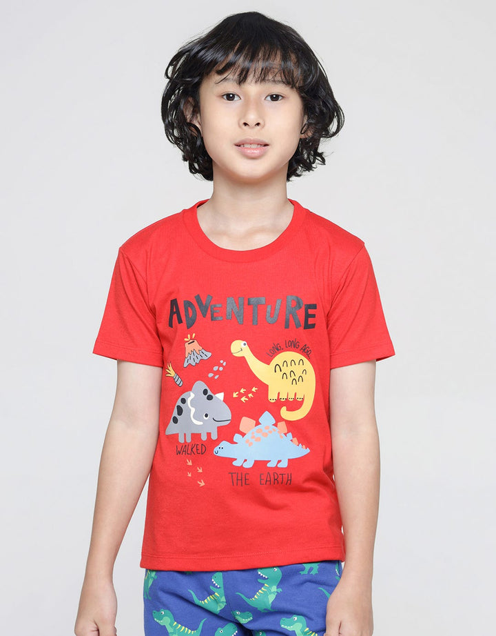 Little M Dino Kibbr Boys T-Shirt