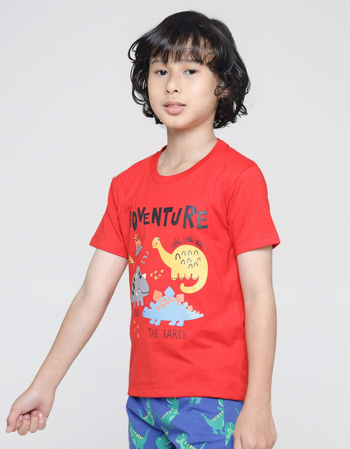 Little M Dino Kibbr Boys T-Shirt