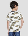 Little M Kaos Lengan Pendek Anak Laki-Laki Print Dino