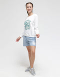 Disney Mickey 28 Flocking Sweater Wanita