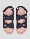 Details of Twist Lock Slingback Strap Women's Sandals
