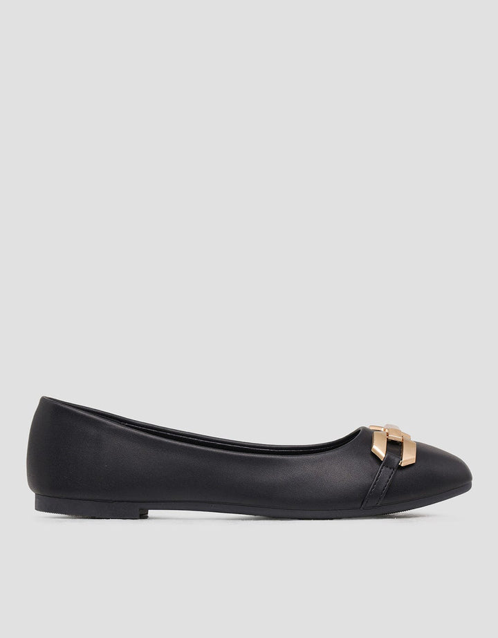 Details Chain Women's Ballerina Shoes