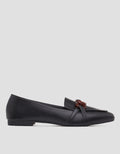Details Chain Buckle Women's Flat Shoes