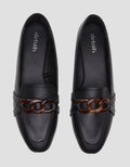 Details Chain Buckle Women's Flat Shoes