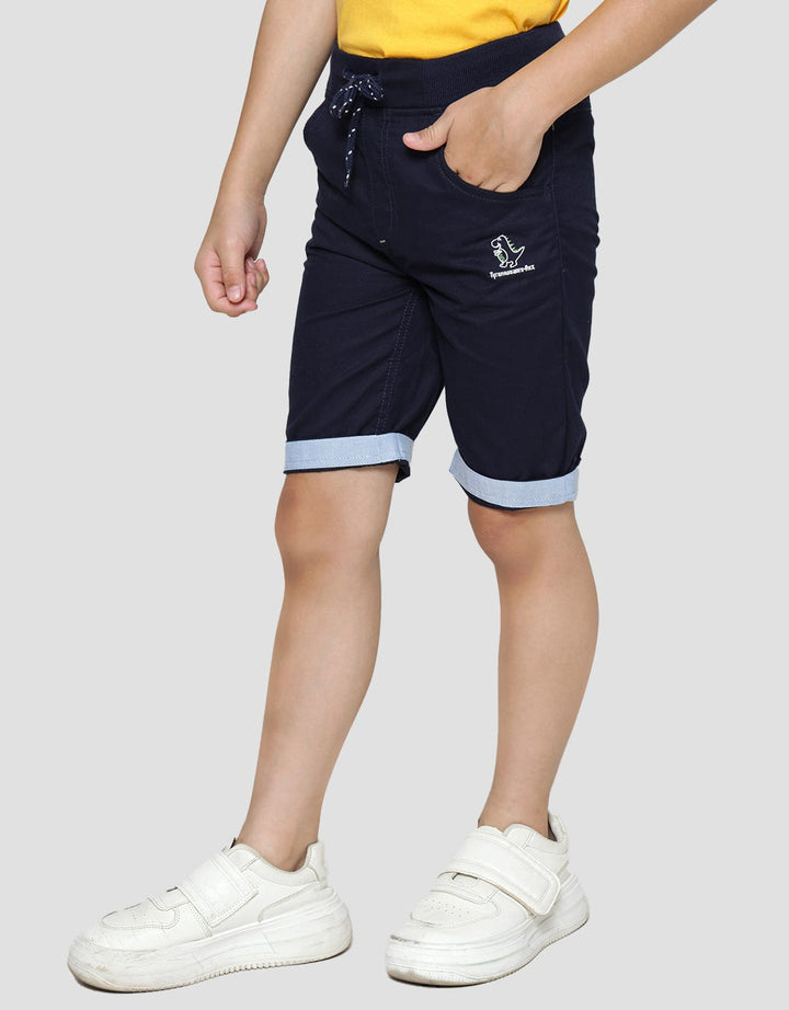 Little M Short Pants Woven Rib Embroidered Trex