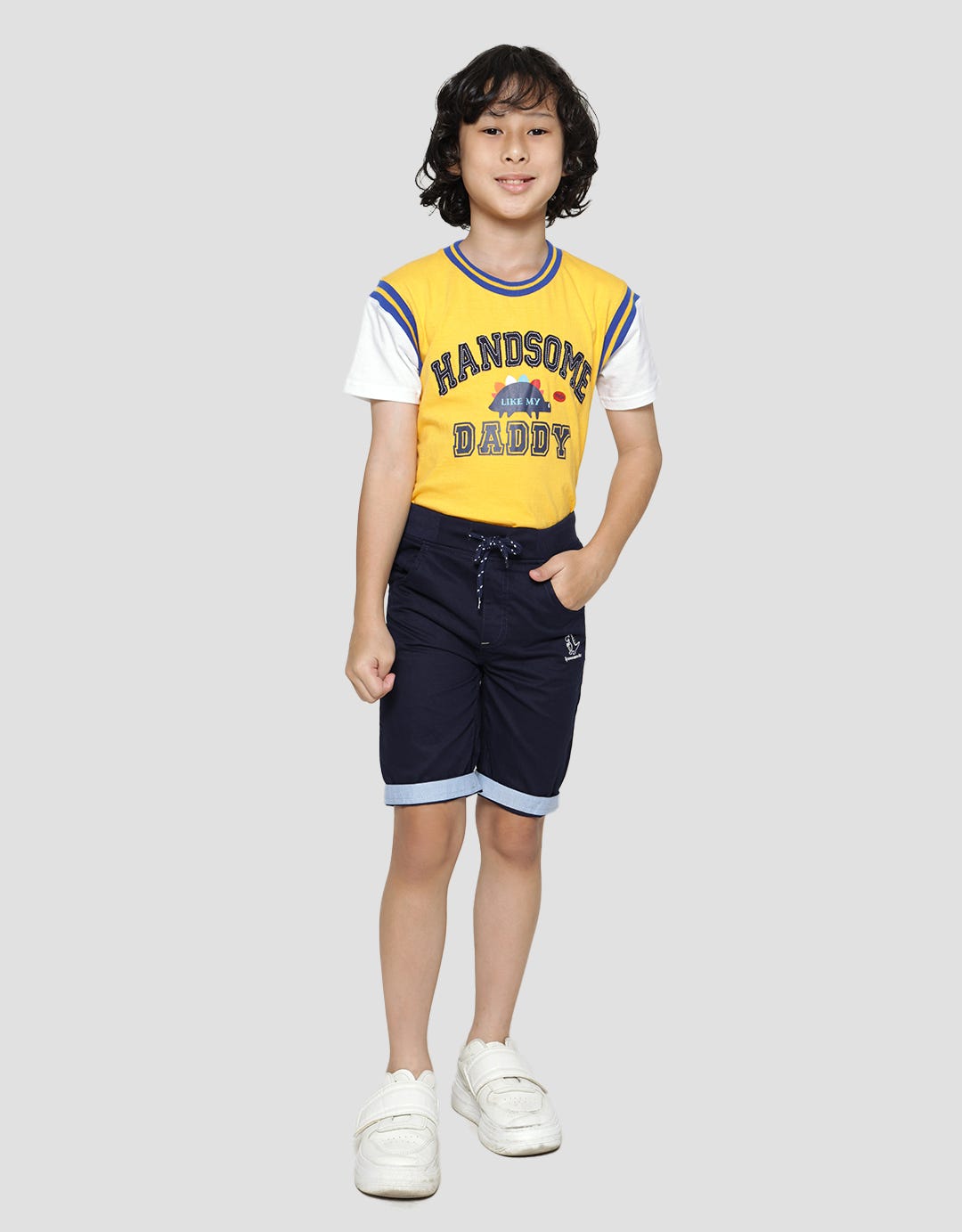 Little M Short Pants Woven Rib Embroidered Trex