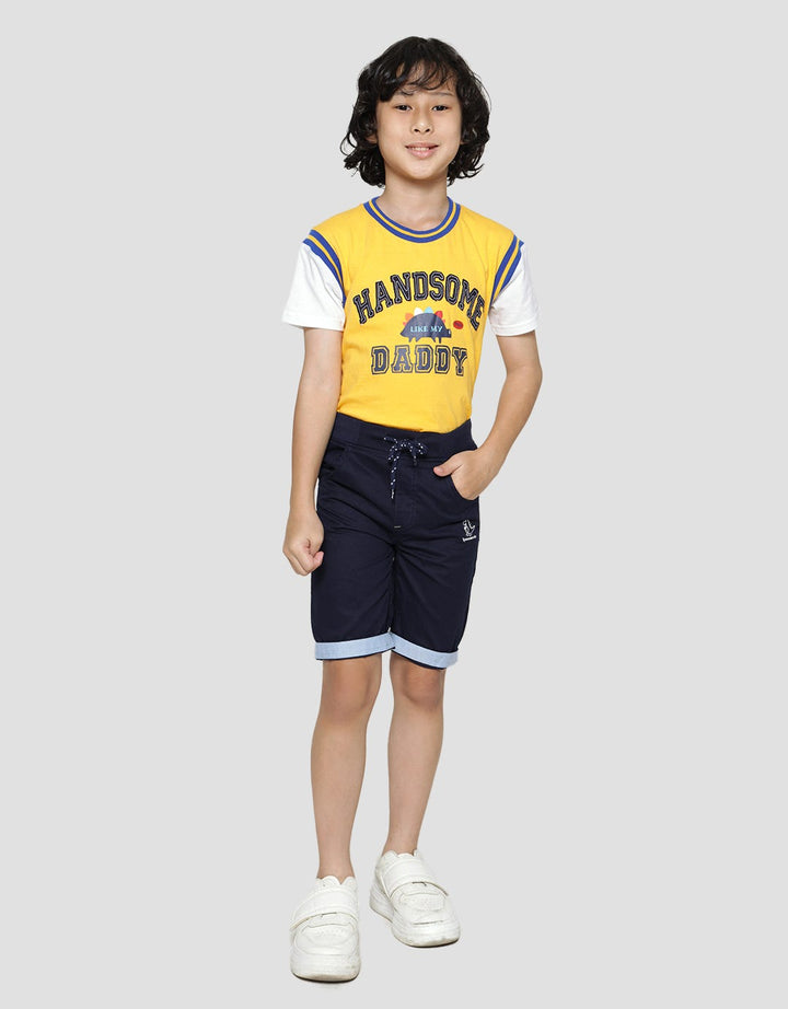 Little M Short Pants Woven Rib Embroidered Trex