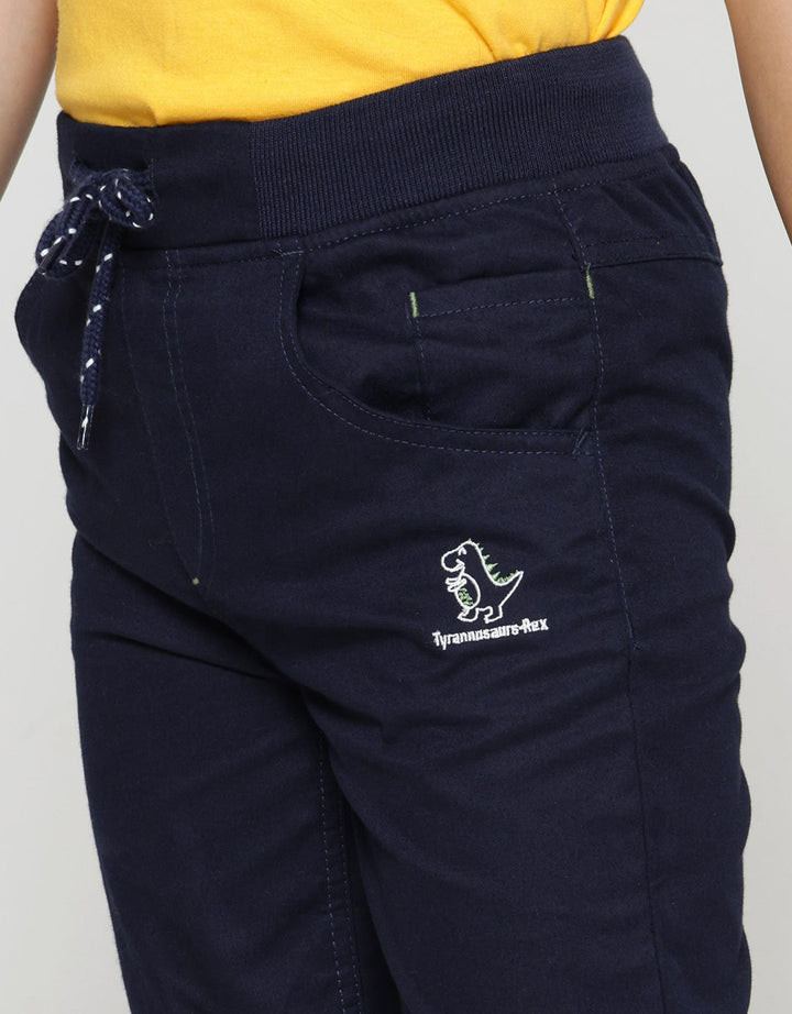 Little M Short Pants Woven Rib Embroidered Trex