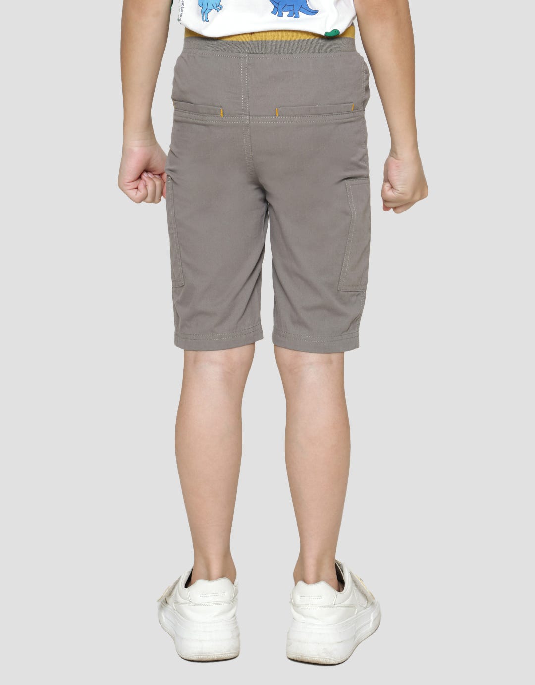 Little M Short Pants Woven Rib Kantong Zipper