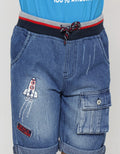 Little M Short Pants 3 Dino Rib Kantong Depan
