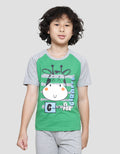 Little M Giraffe Baju Set Raglan Anak Laki-Laki