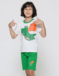 Little M Boys Dragon Print Suit