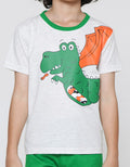 Little M Boys Dragon Print Suit