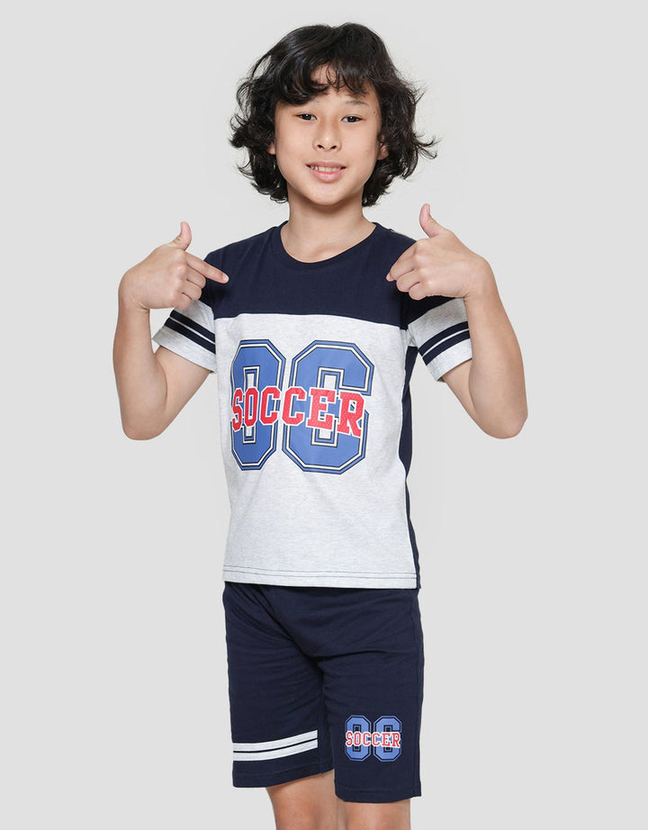 Little M Cut N Sewn Soccer Baju Set Anak Laki-Laki