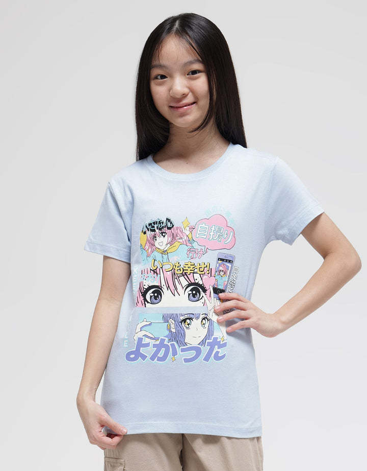 Nevada Short Sleeve T-Shirt Anime Kolase Kissan1