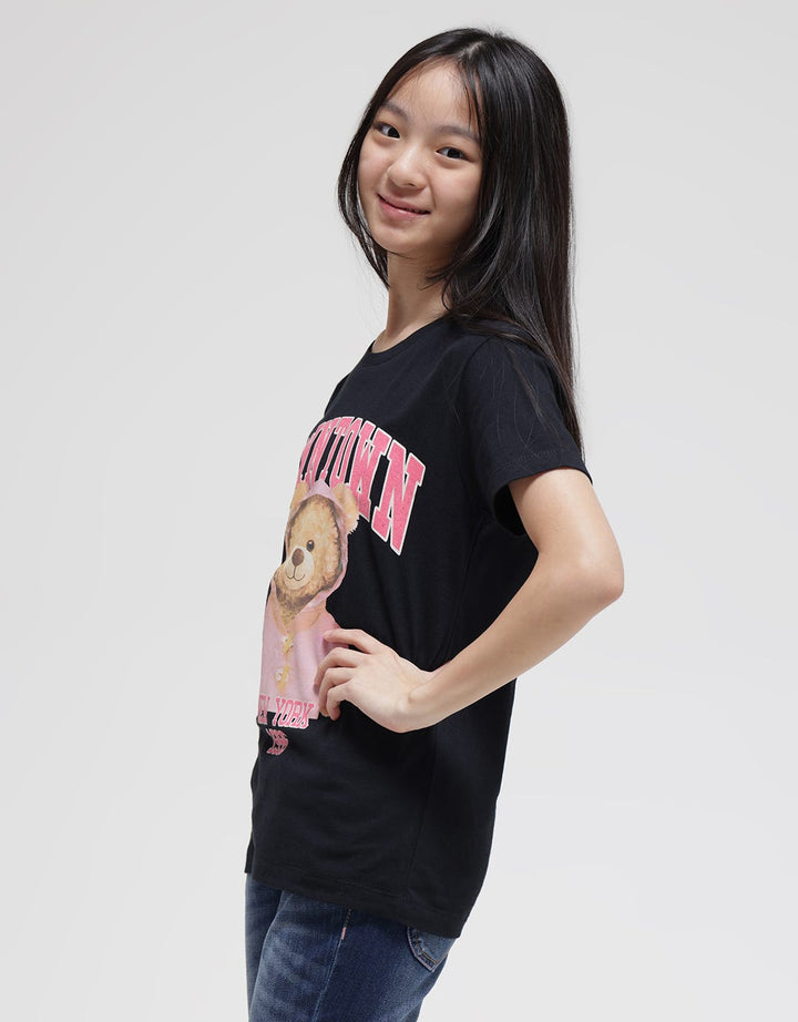 Nevada Glitter Downtown Kaos Anak Perempuan