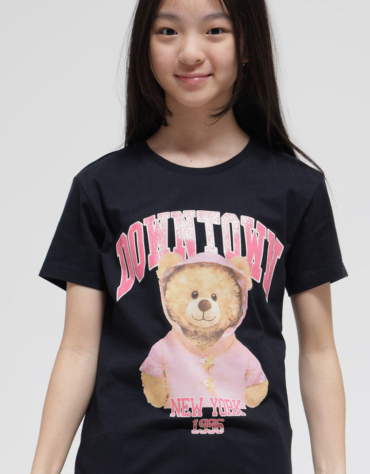 Nevada Glitter Downtown Kaos Anak Perempuan