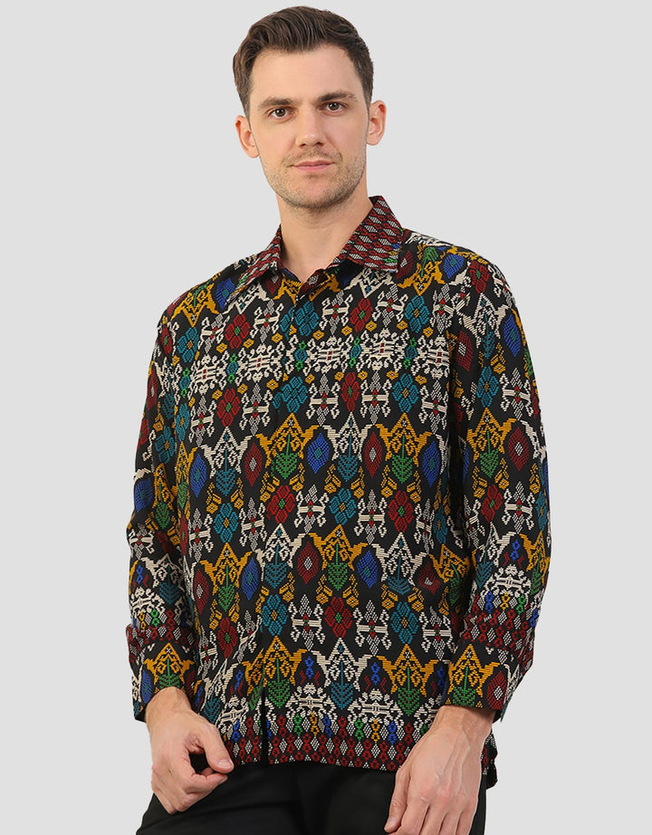 Adikusuma Balinese Woven Motif Shirt