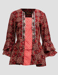 Adikusuma Blouse with Carved Ukel Batik