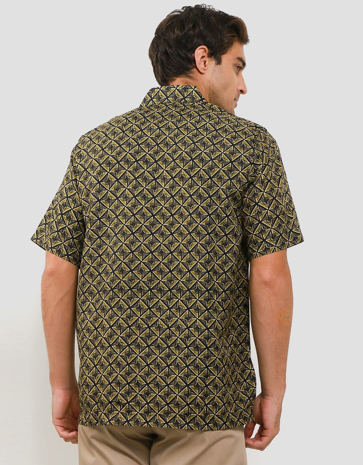 Adikusuma Kawung Ribbon Batik Shirt