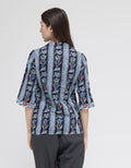 Adikusuma Women's Blouse with Heart-Shaped Batik