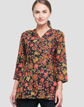 Adikusuma Blouse Colorful Leaf Batik
