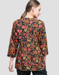 Adikusuma Blouse Colorful Leaf Batik