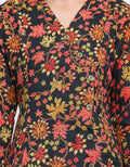 Adikusuma Blouse Colorful Leaf Batik