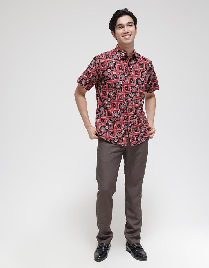 Adikusuma Hem Batik Lereng Kawung Pria