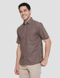 Cardinal Casual One Pocket Kemeja Lengan Pendek Pria