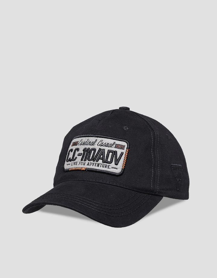 Cardinal Square Embroidery Topi Pria