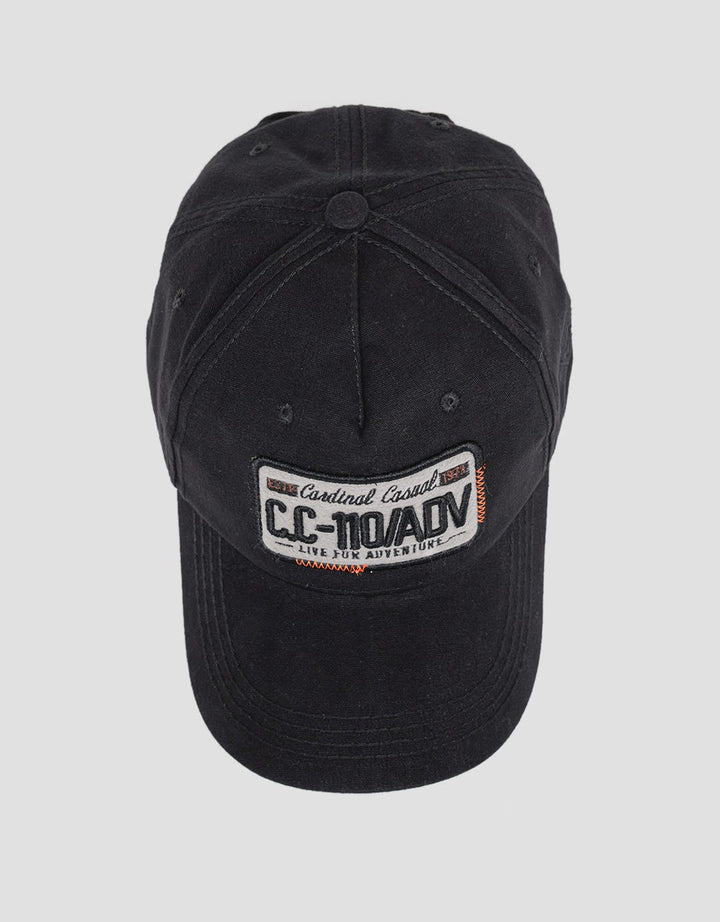 Cardinal Square Embroidery Topi Pria