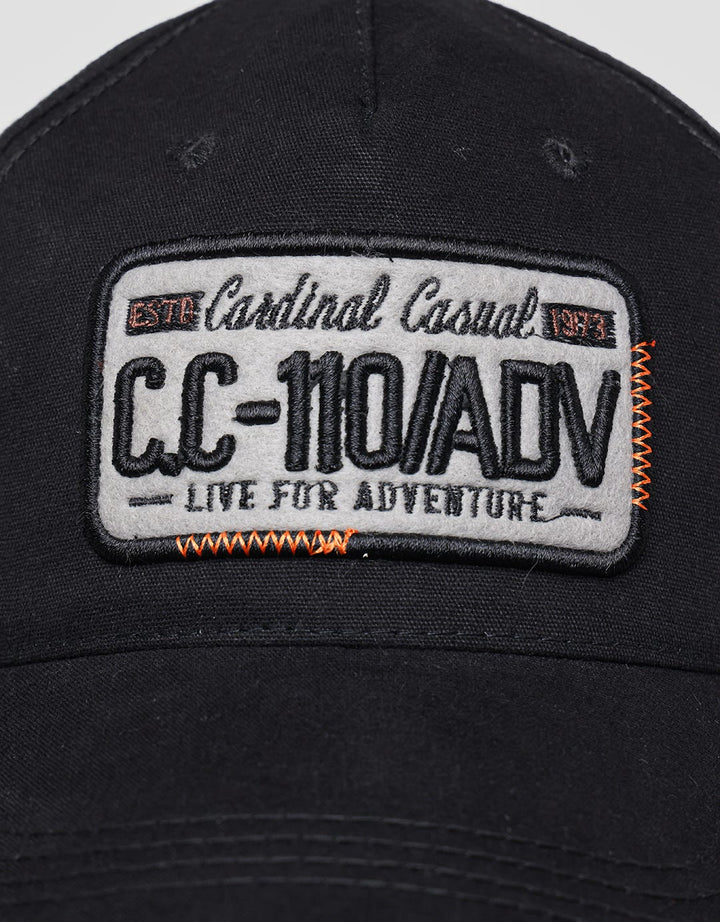 Cardinal Square Embroidery Topi Pria