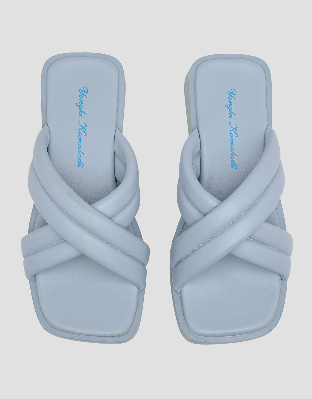 Yongki Komaladi Cross Big Sandal Wedges Wanita