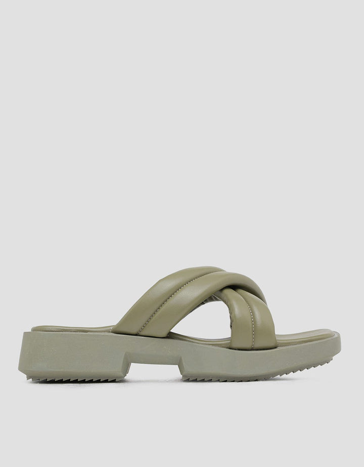 Yongki Komaladi Cross Big Sandal Wedges Wanita