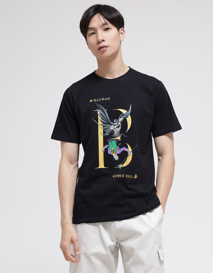 T Zone Short Sleeve T-Shirt Print Wb Batman Core - Print Gold Photoprint