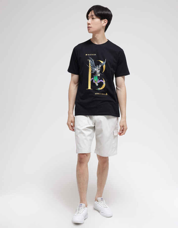 T Zone Short Sleeve T-Shirt Print Wb Batman Core - Print Gold Photoprint