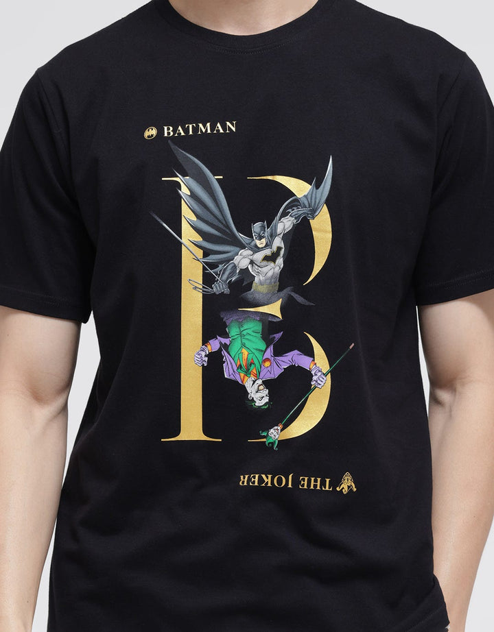T Zone Short Sleeve T-Shirt Print Wb Batman Core - Print Gold Photoprint