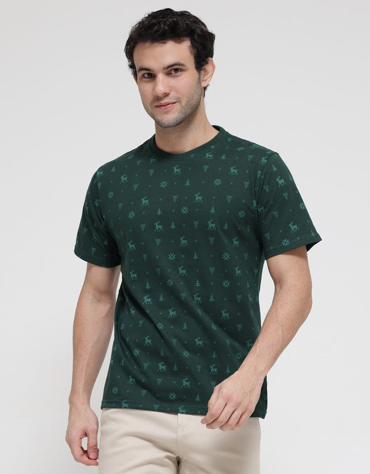 T Zone Short Sleeve T-Shirt Print Xmas Coll 2023