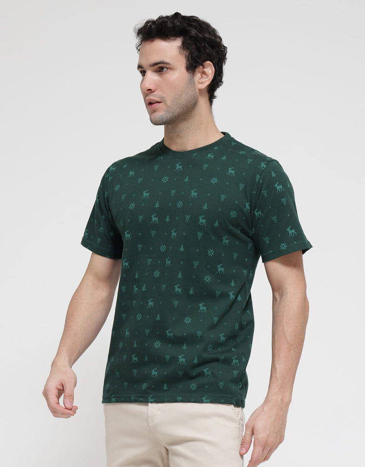 T Zone Short Sleeve T-Shirt Print Xmas Coll 2023