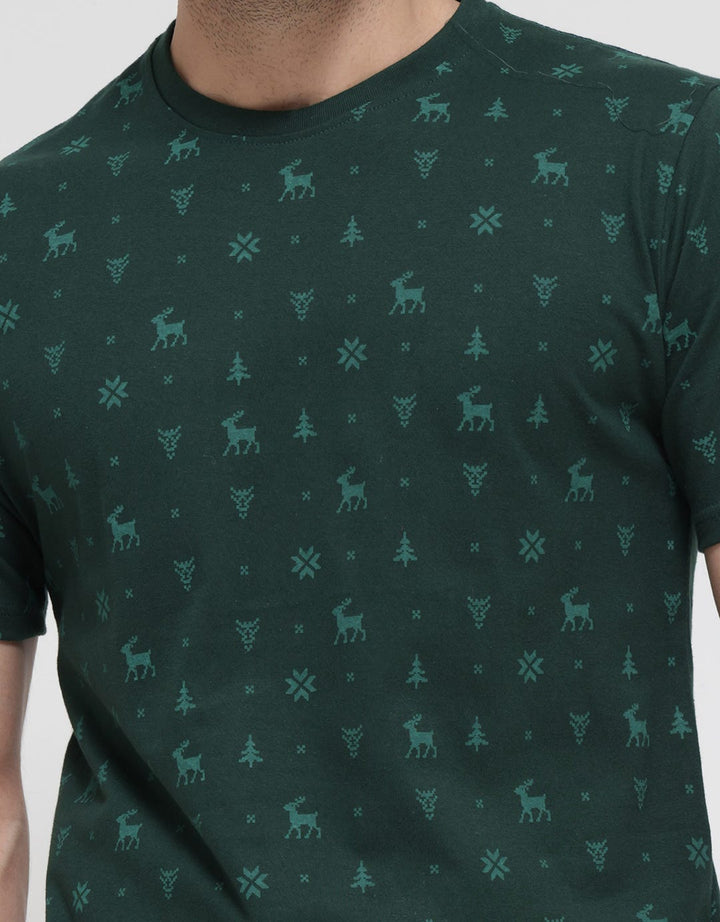 T Zone Short Sleeve T-Shirt Print Xmas Coll 2023