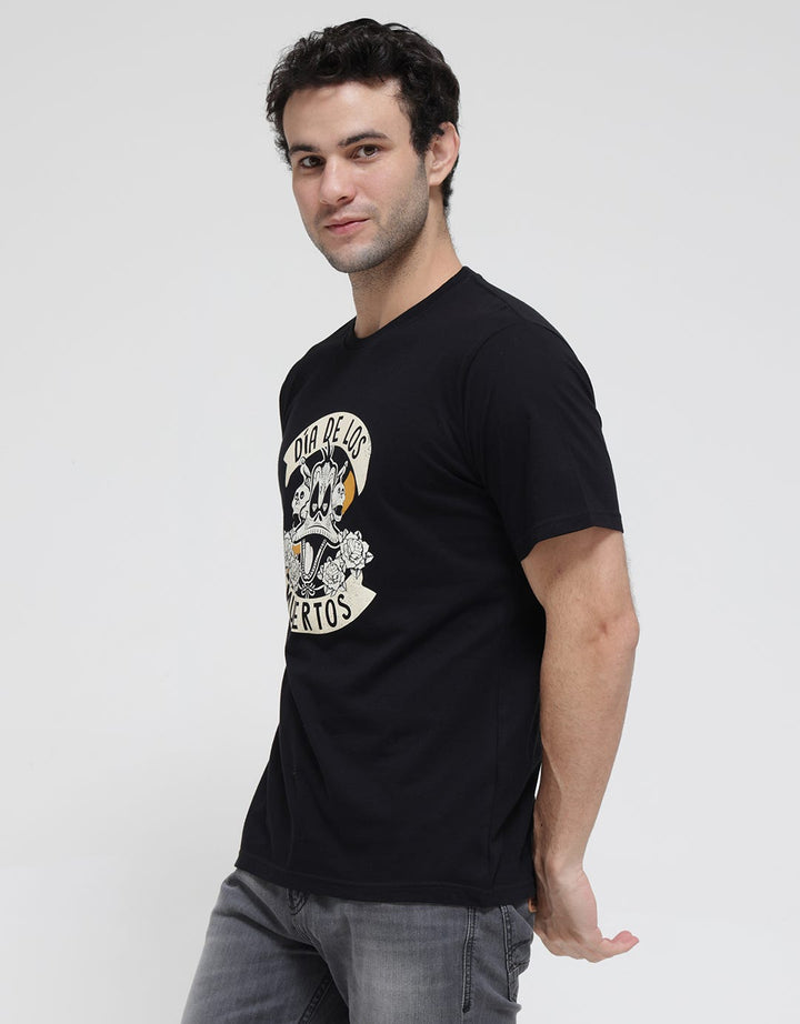 T Zone Short Sleeve T-Shirt Wb Halloween - Looney Tunes Daffy Duck Dia De Los Muertos