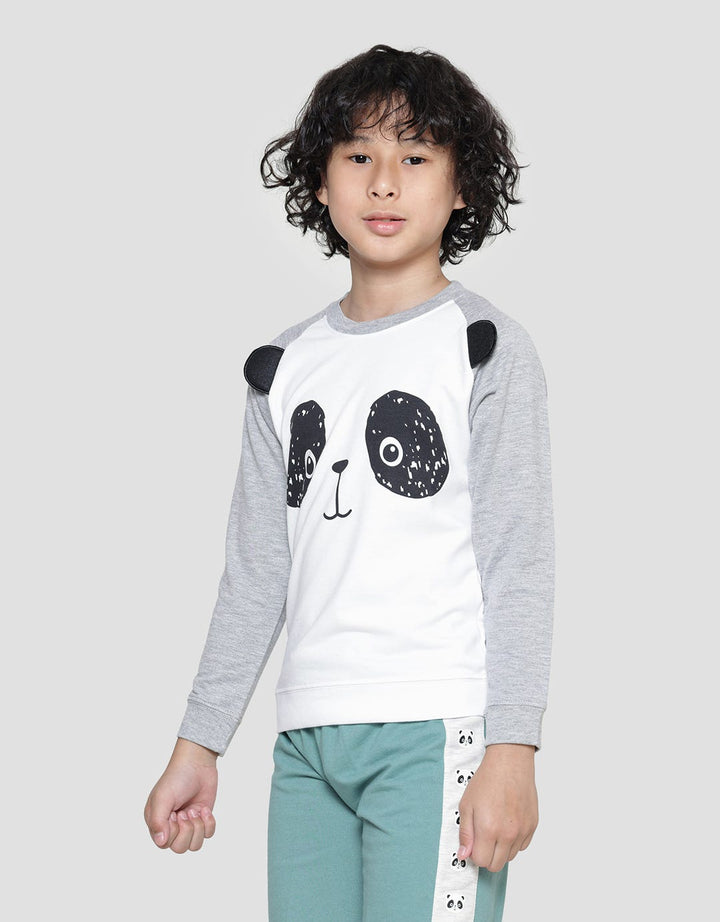 Little M Panda Sweater Anak Laki-laki