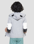 Little M Jaket Terry Panda Aplikasi Anak Laki-laki
