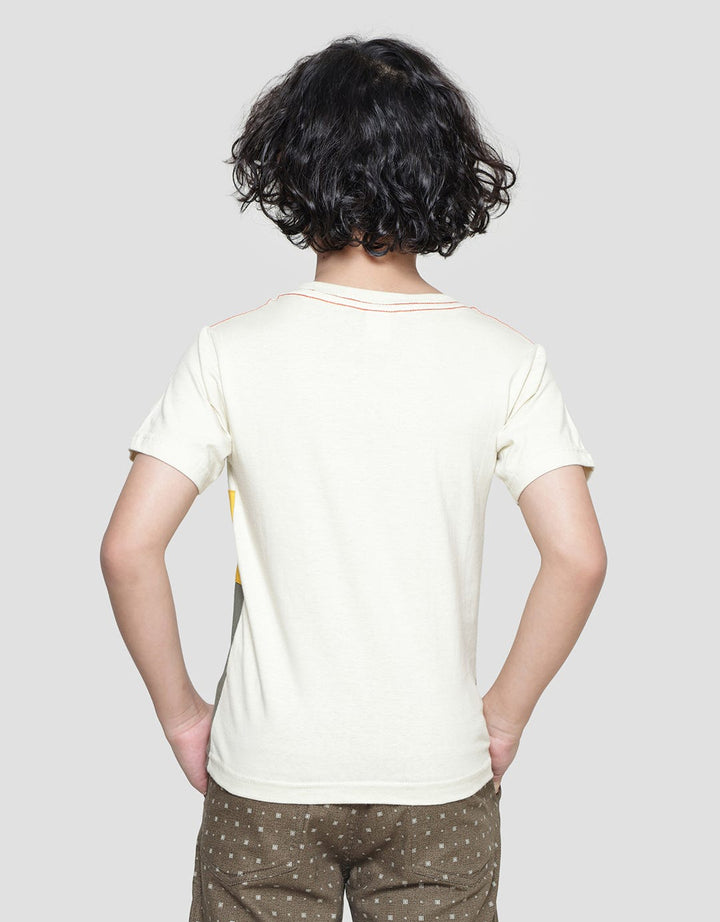 Little M Dino Sewn Kaos Anak Laki-laki